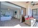Spacious waterfront balcony with comfortable seating, next to bedroom at 1270 Gulf Blvd # 1901, Clearwater Beach, FL 33767