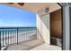 Balcony overlooking the ocean with closet storage at unit entrance at 1270 Gulf Blvd # 1901, Clearwater Beach, FL 33767