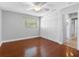 Bedroom with hardwood floors, closet, and natural light at 1701 38Th N St, St Petersburg, FL 33713