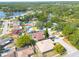 An elevated view of home with a backyard pool in a neighborhood, also conveniently located near a beautiful lake at 1913 Libby Ct, Holiday, FL 34690