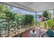 A tranquil back porch features mature landscaping for added privacy at 2710 10Th N St, St Petersburg, FL 33702