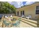 A backyard deck offers ample seating and a great spot for entertaining at 2710 10Th N St, St Petersburg, FL 33702