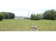 Spacious backyard with lush green grass and mature trees, perfect for outdoor recreation and relaxation at 38535 Clinton Ave, Dade City, FL 33525