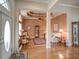 Comfortable living room with hardwood floors, and lots of natural light at 3910 Saywood Ct, Palm Harbor, FL 34685
