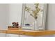 Desk area with decor, a mirror and modern vase at 3925 Dunaire Dr, Valrico, FL 33596