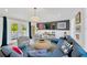 Bright living room featuring a large sectional sofa and stylish accent chairs at 540 Gulf Bay Rd, Longboat Key, FL 34228