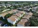Aerial view showing the layout of the community with trees and parking at 776 116Th N Ave # 1110, St Petersburg, FL 33716