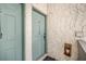 Condo front door with security features, painted in a calm tone, with visible unit number at 776 116Th N Ave # 1110, St Petersburg, FL 33716