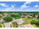 Beautiful aerial view of the neighborhood with lush green trees and blue skies at 1212 Baycove Ln, Lutz, FL 33549