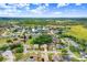 An aerial view of a large residential neighborhood with nearby lake at 1212 Baycove Ln, Lutz, FL 33549