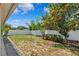 Spacious backyard featuring a partial fence and plenty of room at 12470 Elgin Blvd, Spring Hill, FL 34609