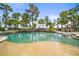 Beautiful backyard pool and patio area, perfect for outdoor relaxation and entertaining with lush tropical landscaping at 17301 Ladera Estates Blvd, Lutz, FL 33548