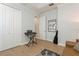Bedroom with closet and musical instruments for a stylish and functional space at 180 Rotonda N Blvd, Rotonda West, FL 33947