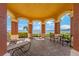 Waterfront gazebo with comfortable seating and unobstructed scenic views at 2773 Via Cipriani # 1310A, Clearwater, FL 33764