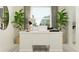 Bright home office space with a white desk and comfortable chair, perfect for remote work or study at 31483 Cardinal Yard Dr, San Antonio, FL 33576