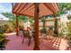 Outdoor patio with pergola, comfortable seating, and lush landscaping at 356 20Th Ne Ave, St Petersburg, FL 33704