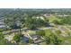 Aerial view of neighborhood with tree-lined streets and community park at 3709 Danny Bryan Blvd, Tampa, FL 33619