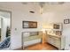 Bedroom featuring traditional decor, ceiling fan, and vintage headboard and dresser at 512 Hillpine Way, Brandon, FL 33510