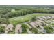 Scenic aerial view of homes along a golf course with lush greenery and a serene water feature at 5156 Pinnacle Dr, Oldsmar, FL 34677