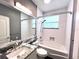 Beautiful bathroom featuring a shower, soaking tub and granite countertops at 612 Arbor Lake Ln, Tampa, FL 33602