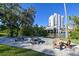Enjoy waterfront picnics with chairs, tables, and beautiful views in this community at 612 Arbor Lake Ln, Tampa, FL 33602