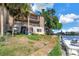 Exterior yard view overlooking the waterway at 6309 Newtown Cir # 9B2, Tampa, FL 33615
