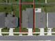 Drone's-eye view captures the rectangular shape of the house, its roof and yard, as well as neighboring residences at 9647 Summers Cay Cir, Thonotosassa, FL 33592