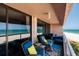 Relaxing balcony featuring stylish seating and breathtaking ocean views from a beachfront property at 1310 Gulf Blvd # 6C, Clearwater Beach, FL 33767
