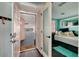 Charming condo entryway with a view of the ocean, a glimpse of a cozy bedroom, and a welcoming vibe at 1310 Gulf Blvd # 6C, Clearwater Beach, FL 33767