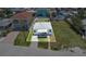 Aerial view showcasing the property boundaries of a cozy home, ready for you to make it your own at 13124 4Th E St, Madeira Beach, FL 33708