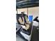 Close up image of the golf cart seats in the garage at 19183 Coastal Shore Ter, Land O Lakes, FL 34638