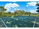 Outdoor basketball court surrounded by lush greenery, offering residents a great space for recreation and exercise at 20106 Bending Creek Pl, Tampa, FL 33647