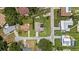 An aerial view showing the location of the property on Fern Ct in Land O' Lakes, FL at 22852 Fern Ct, Land O Lakes, FL 34639