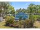 Attractive entrance sign to the waterfront and equestrian community of Lake Padgett Estates at 22852 Fern Ct, Land O Lakes, FL 34639
