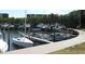 Marina with boats docked alongside the pier on a clear day at 2620 Cove Cay Dr # 704, Clearwater, FL 33760