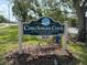 Prominent community sign for Coachman Creek Condominiums located at 2625 displays a 'No Soliciting' notice at 2625 State Road 590 # 913, Clearwater, FL 33759