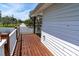 Exterior view from wood deck with white railing at 2807 57Th S St, Gulfport, FL 33707