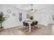 Bright dining room featuring a ceiling fan and a large window at 2807 57Th S St, Gulfport, FL 33707