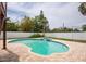 Inviting backyard pool featuring brick pavers and privacy fence at 2807 57Th S St, Gulfport, FL 33707