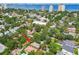 An aerial view shows the home's proximity to the bay at 3112 W Wallcraft Ave, Tampa, FL 33611