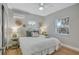 Light filled bedroom with decorative wall art and a comfortable, inviting style at 4099 Pompano Se Dr, St Petersburg, FL 33705