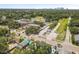 Aerial view capturing the property's proximity to a school and surrounding neighborhood at 419 W Osborne Ave, Tampa, FL 33603