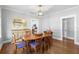 Elegant dining room featuring hardwood floors, and an open floorplan at 419 W Osborne Ave, Tampa, FL 33603
