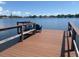 Waterfront home with a wooden dock overlooking the bay at 4321 Sunrise S Dr, St Petersburg, FL 33705