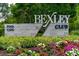 Entrance sign for the Bexley community, highlighting the Pool Cafe and Club amenities at 4345 Cadence Loop, Land O Lakes, FL 34638