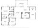 Detailed floor plan showcasing the layout of the home, including room dimensions and features at 4499 Collins Rd, Spring Hill, FL 34606