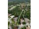 Aerial view of home featuring mature trees, screened in pool, and access to golf course and waterfront at 4962 Turtle Creek Trl, Oldsmar, FL 34677