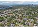 Panoramic aerial view showcasing neighborhood amenities, nearby shopping centers, and city skyline at 510 33Rd N Ave, St Petersburg, FL 33704