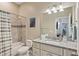 Bathroom with vanity, bath tub, and shower at 510 33Rd N Ave, St Petersburg, FL 33704