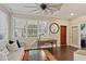 Cozy living room with a desk area and large window at 510 33Rd N Ave, St Petersburg, FL 33704